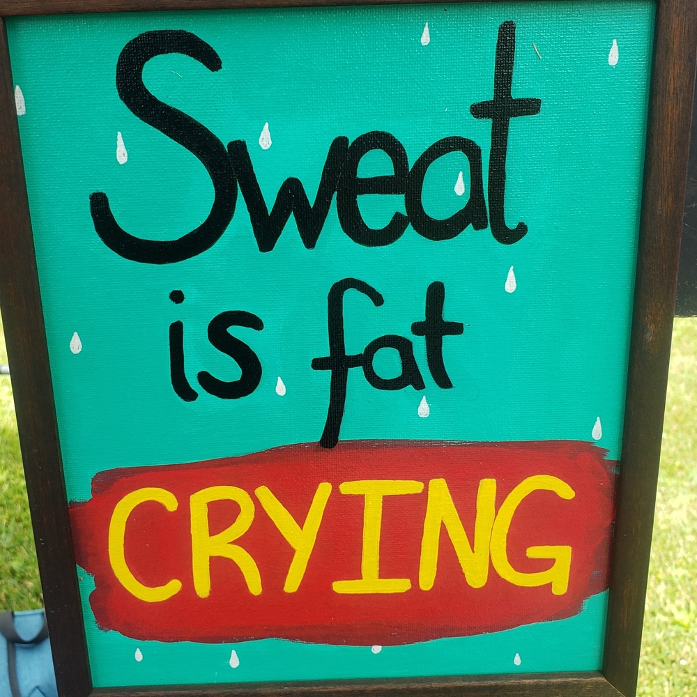 Handpainted De-motivational Wall Art